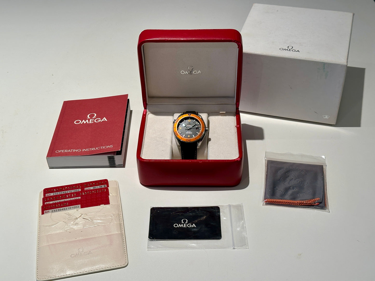 Omega Seamaster Planet Ocean XL Co-Axial 45.5 mm Orange bezel
